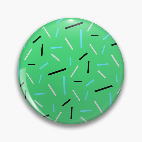 Item preview, Colorful Neon Blue Style Green Memphis Pattern designed and sold by EvergreenMotifs.