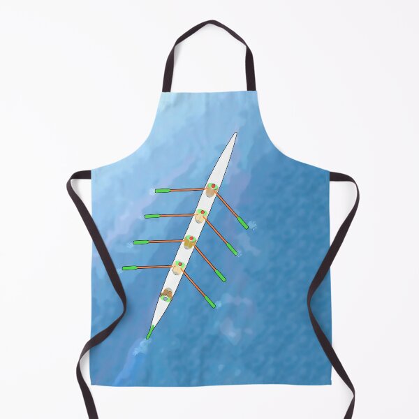 Item preview, Cartoon Rowing Quad – Aerial Crew Boat Design designed and sold by Michael van der Hoorn.