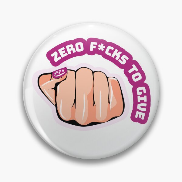 Item preview, Zero F*cks to Give Badass Attitude Aesthetic Pink designed and sold by KZbubble.