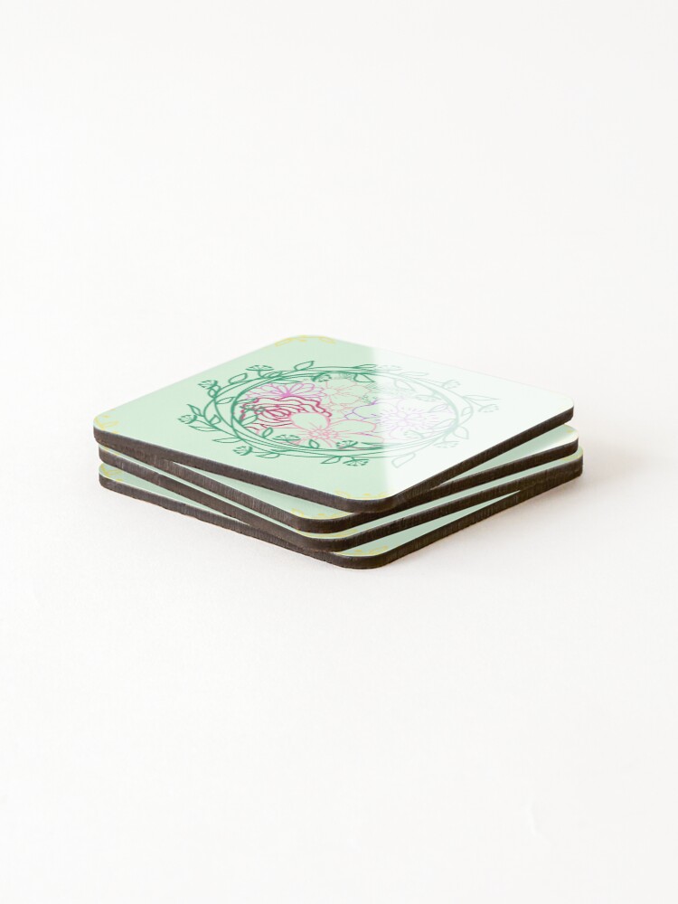 Thumbnail 4 of 5, Coasters (Set of 4), Spring Bundle designed and sold by DandyOutlines.