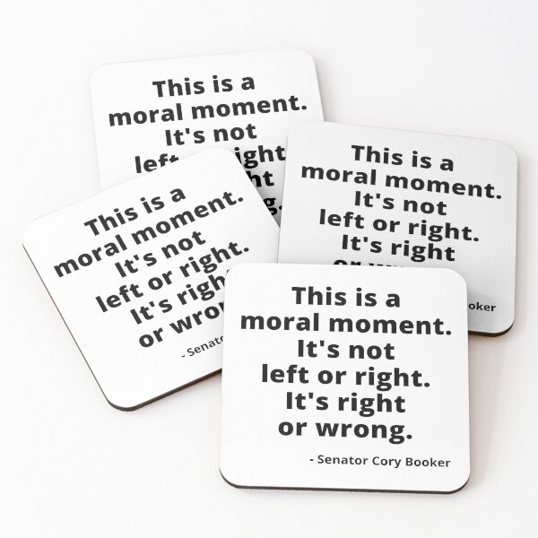 Item preview, This is a Moral Moment, Cory Booker,  designed and sold by EstelleStar.
