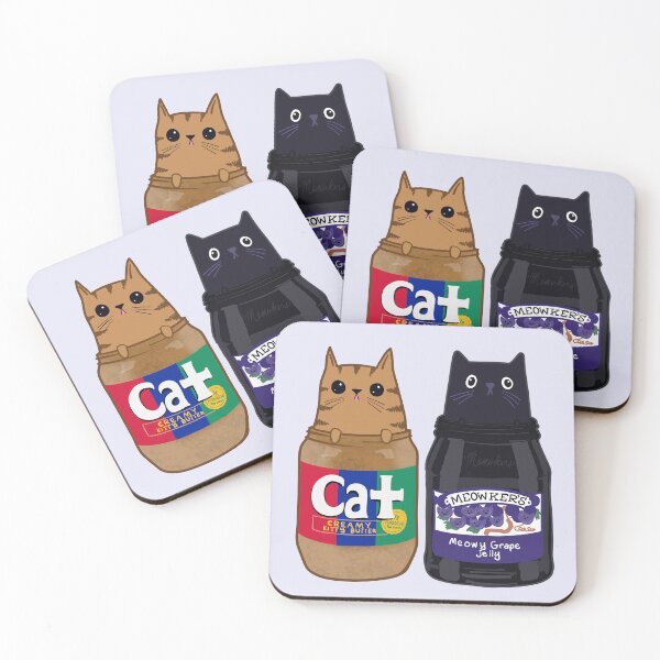 Item preview, It's Peanut Butter Kitty Time Cats designed and sold by KilkennyCat Art.