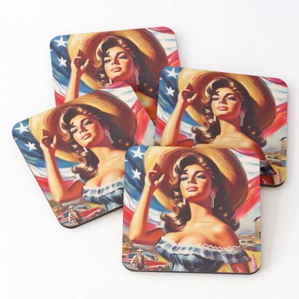 Item preview, Retro Cowgirl Pinup designed and sold by PulpVintage.