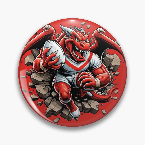 Item preview, St George Illawarra Dragons Smash Through designed and sold by musclestache.