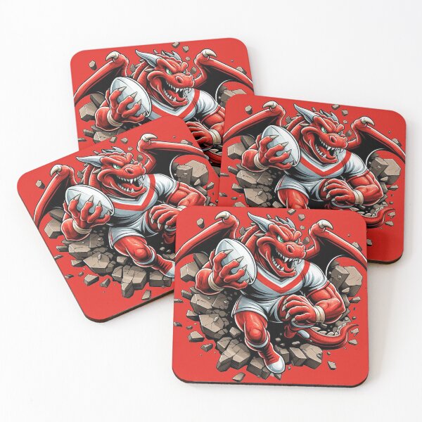 Item preview, St George Illawarra Dragons Smash Through designed and sold by musclestache.