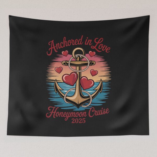 Item preview, Anchored In Love, Honeymoon Cruise 2025: Celebrate Your Love On The Open Se designed and sold by elynne9.