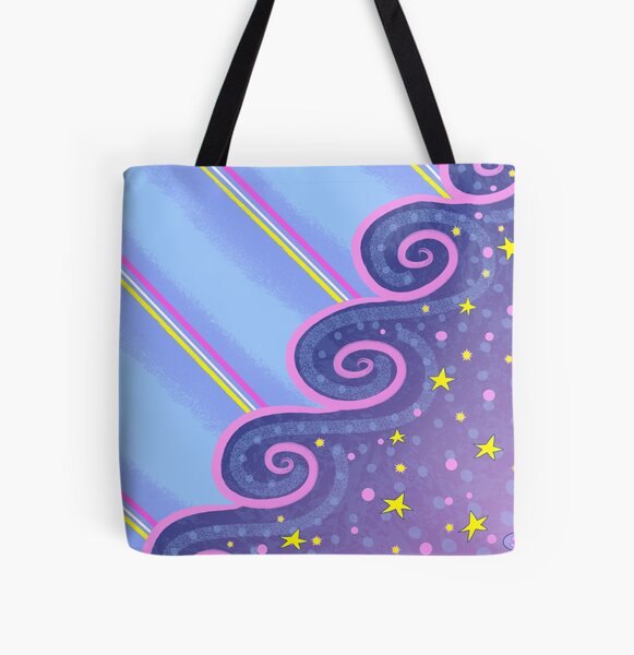 Bubbles and Swirls 22 All Over Print Tote Bag