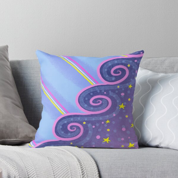 Bubbles and Swirls 22 Throw Pillow