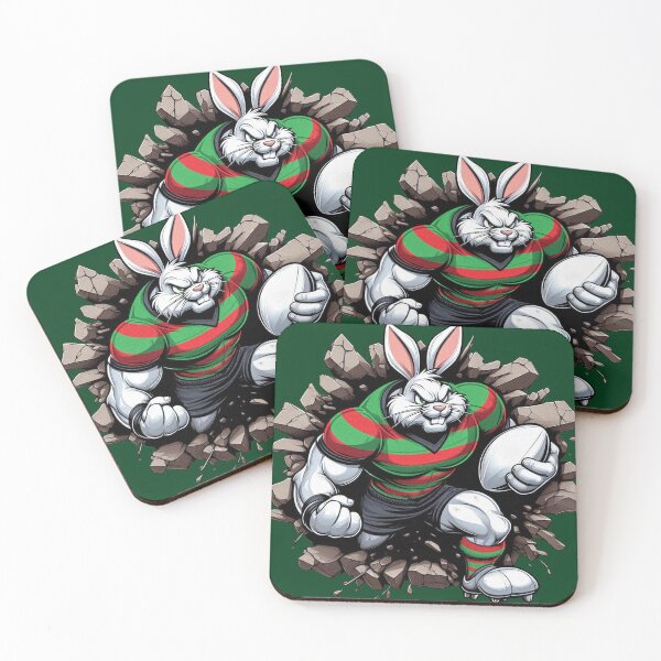 Item preview, South Sydney Rabbitohs Smash Through designed and sold by musclestache.
