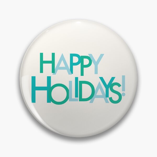 Item preview,  Happy Holidays green, teal, blue, cream background designed and sold by Kristin Alcorn.