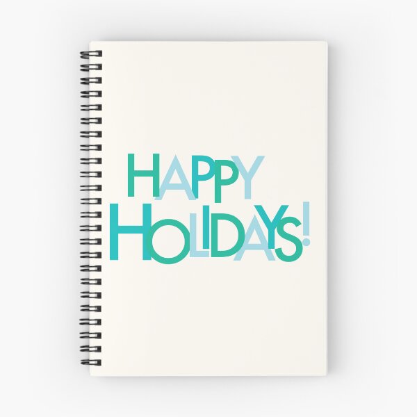 Item preview,  Happy Holidays green, teal, blue, cream background designed and sold by Kristin Alcorn.