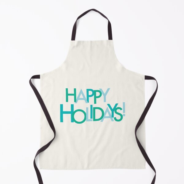 Item preview, Happy Holidays green, teal, blue, cream background designed and sold by Kristin Alcorn.