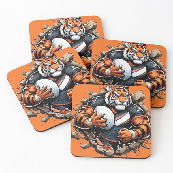 Item preview, Wests Tigers Smash Through designed and sold by musclestache.