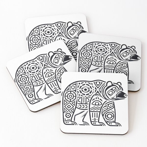 Item preview, Pacific Northwest Bear – Totem-Inspired Negative Space Design designed and sold by D'riftr.