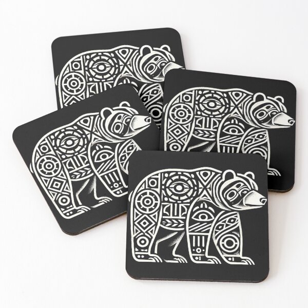 Item preview, Pacific Northwest Bear – Totem-Inspired Negative Space Design designed and sold by D'riftr.