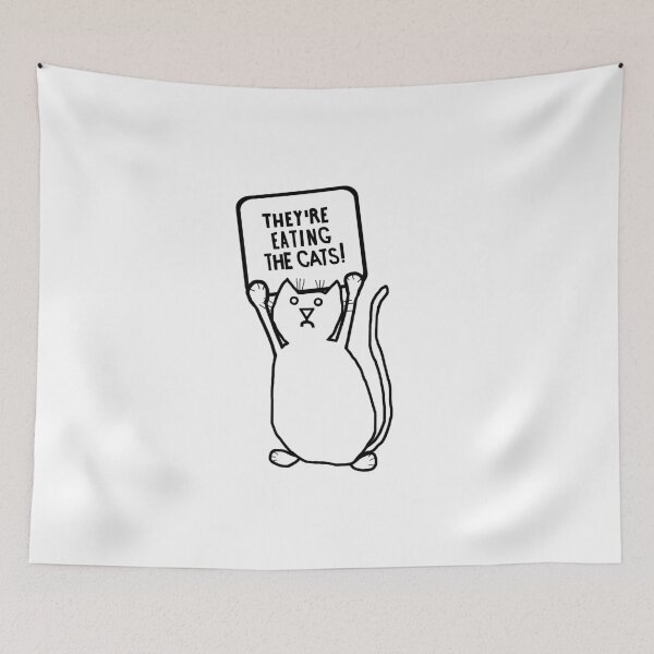 Item preview, Small Trump 2024 Eating The Cats Debate Quote designed and sold by ellenhenry.