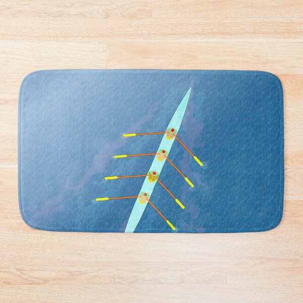 Item preview, Coxless Quad Rowing Art – Sculling Team in Motion Overhead View designed and sold by Michael van der Hoorn.