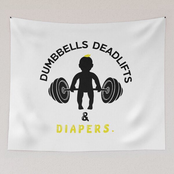 Item preview, Dumbbells Deadlifts & Diapers for Dads designed and sold by Epic Wear Store.