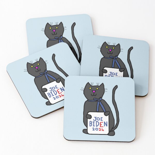 Item preview, Cute Cat with Joe Biden 2024 Sign designed and sold by ellenhenry.