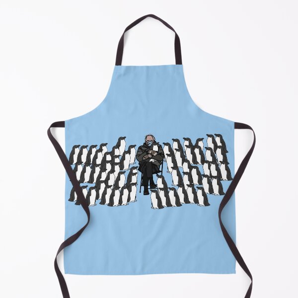 Item preview, Penguins with Bernie Sanders on Folding Chair Ready For a Cuddle designed and sold by ellenhenry.