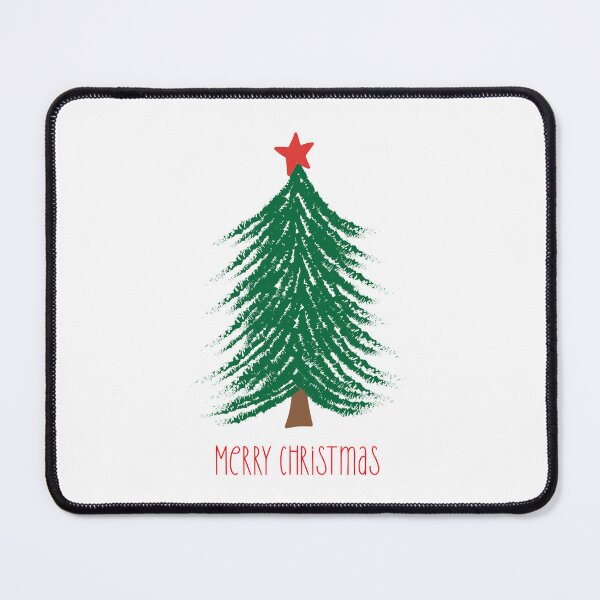 Item preview, Simple traditional Christmas Tree Merry Christmas designed and sold by Kristin Alcorn.