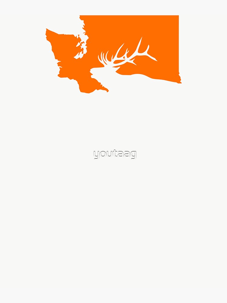"Washington State Elk Hunting" Sticker for Sale by youtaag Redbubble