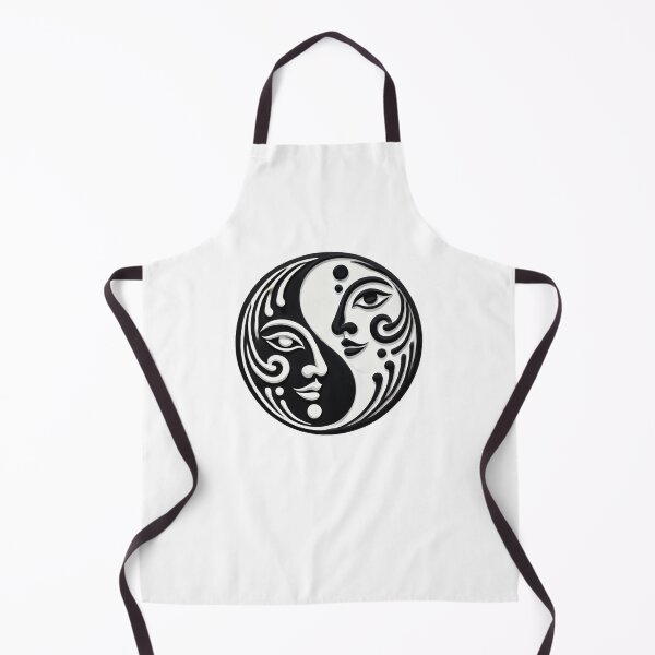 Item preview, Yin Yang Symbolic Faces – Zen Balance & Minimalist Art designed and sold by Print On Demand HQ.