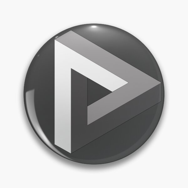 Item preview, Penrose triangle - impossible optical illusion,VisualParadoxe designed and sold by PixelPunny.