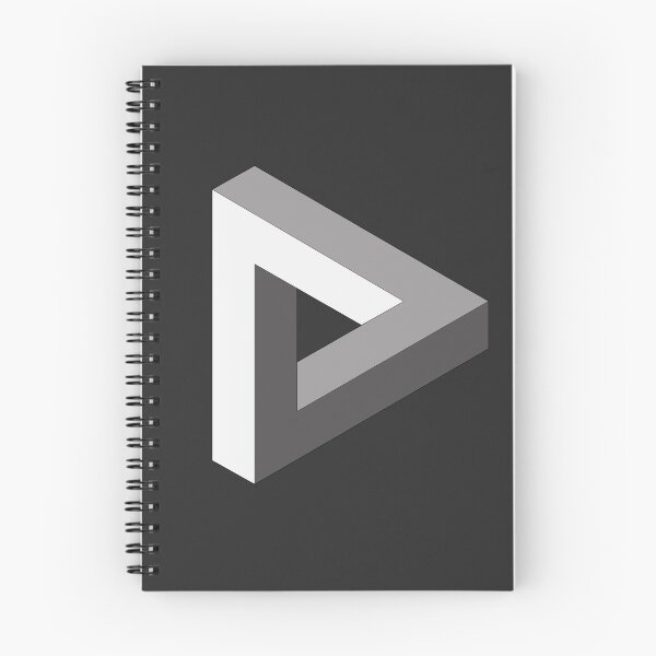 Item preview, Penrose triangle - impossible optical illusion,VisualParadoxe designed and sold by PixelPunny.