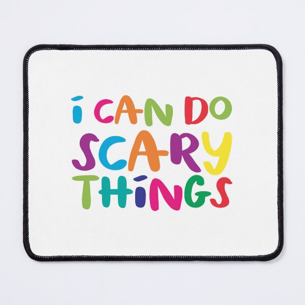 Item preview, I Can Do Scary Things (rainbow teacher version) designed and sold by jazzydevil.