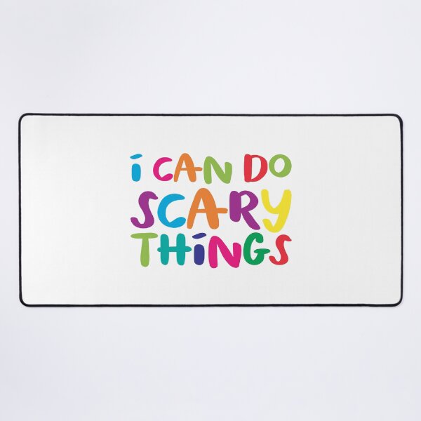 Item preview, I Can Do Scary Things (rainbow teacher version) designed and sold by jazzydevil.