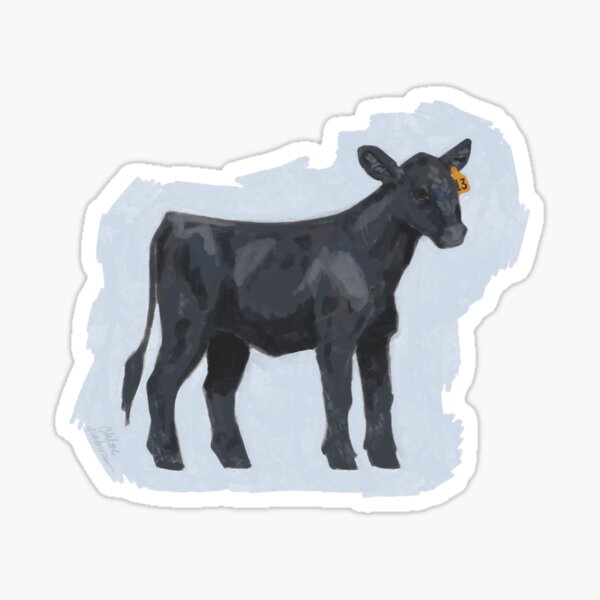 Artikel-Vorschau von Schwarze Angus-Kuh - Blau, designt und verkauft von chloeholmes135.
