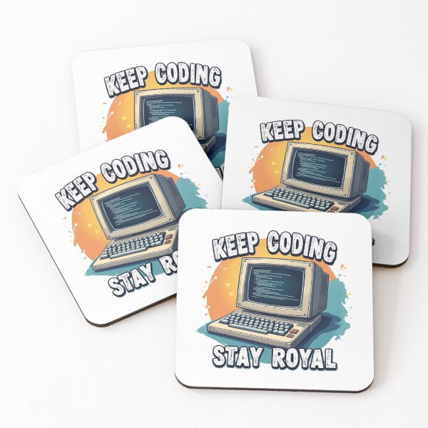 Item preview, Keep Coding Stay Royal, coding humor, geeky gifts designed and sold by HEI DesignPartners.
