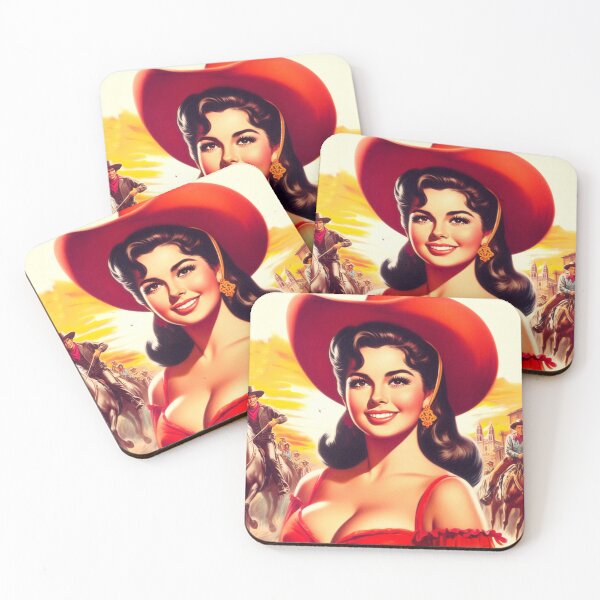 Item preview, Retro Cute Cowgirl designed and sold by PulpVintage.