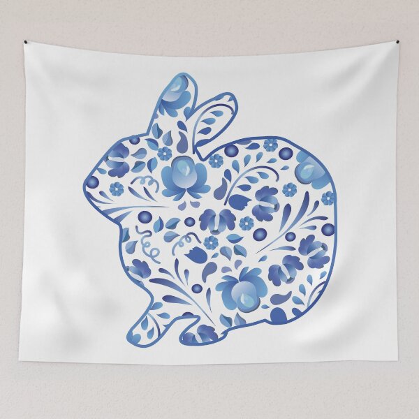 Item preview, Cute Floral Easter Bunny  designed and sold by MagnoliaLake.