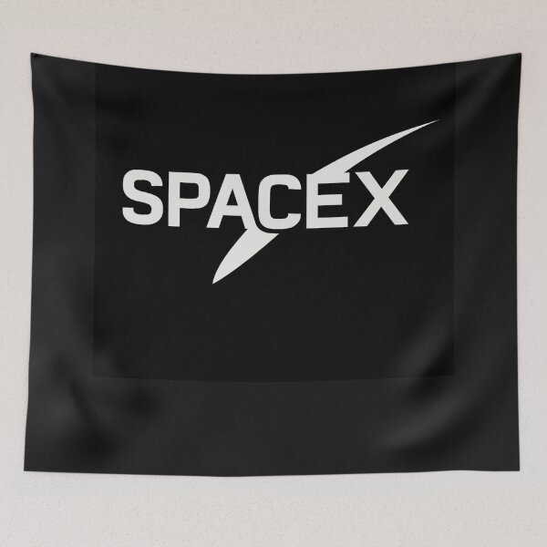 Artikelvorschau, spacex logo entworfen und verkauft von TEEJAMBOREE.