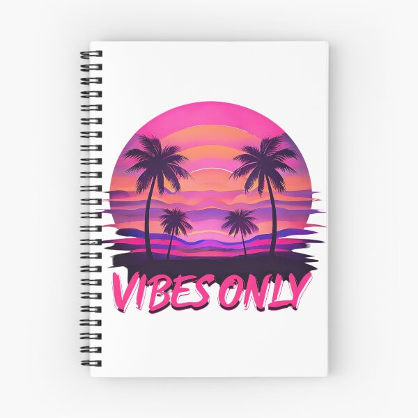 Item preview, Retro Sunset Palm Trees Graphic Tee, Vibes Only T-Shirt designed and sold by fenrirwulf68.