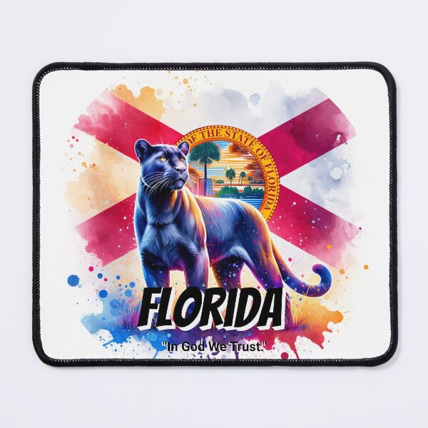 Item preview, Florida — Florida Panther | State Animal Watercolor Art designed and sold by MTeesGA.