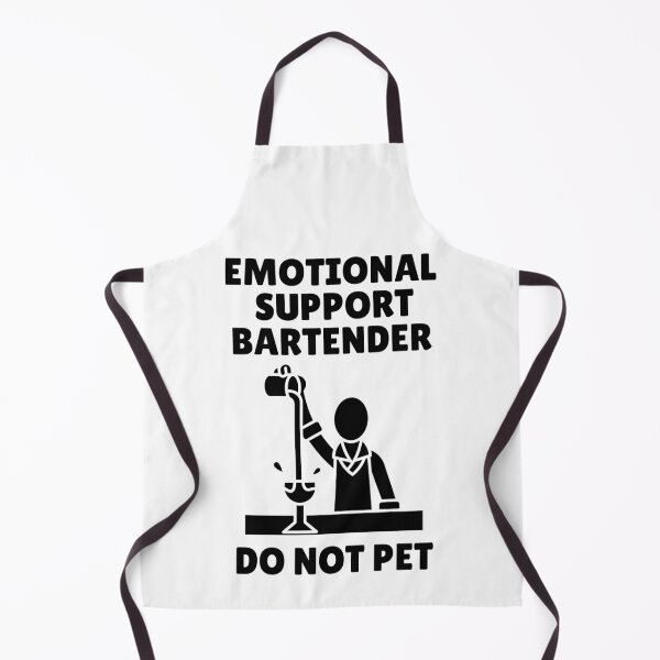 Item preview, Emotional Support Bartender – Funny Bar Humor Design designed and sold by Fredster1966.