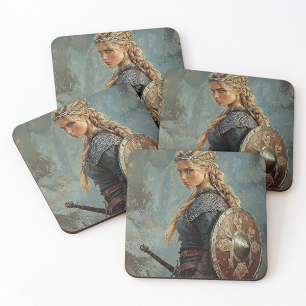 Item preview, Viking Shieldmaiden designed and sold by ArtNouveauChic.