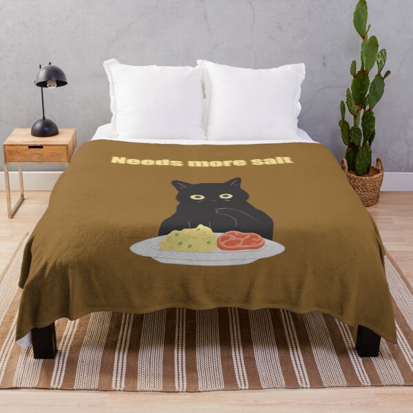 Item preview, Mischievous cat art : Needs more salt Brown version designed and sold by TheGrandLordCat.