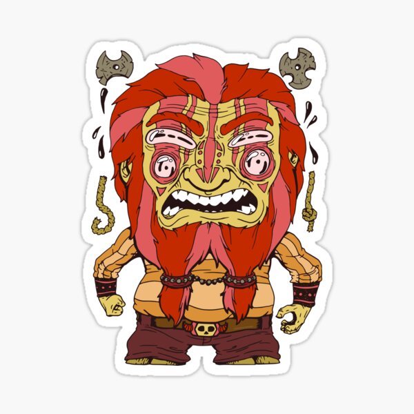 Weird Barbarian Sticker