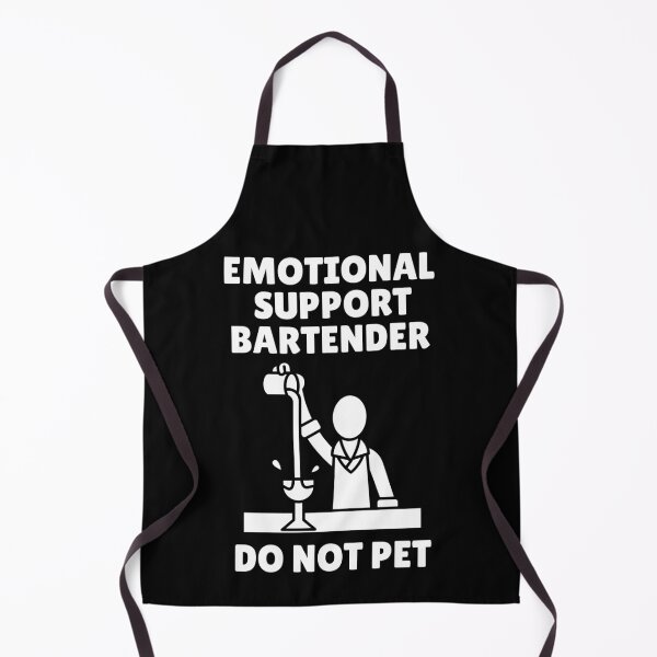 Item preview, Emotional Support Bartender – Funny Bar Humor Design designed and sold by Fredster1966.