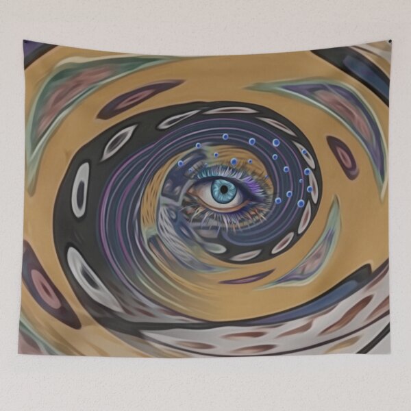 Item preview, cosmic god eye and spiral of time designed and sold by Cyberomiz.
