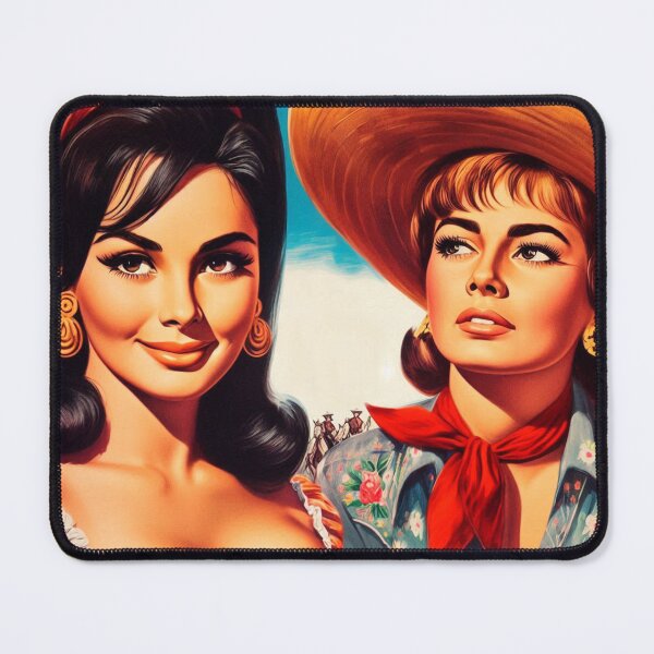 Item preview, Retro Cowgirls designed and sold by PulpVintage.