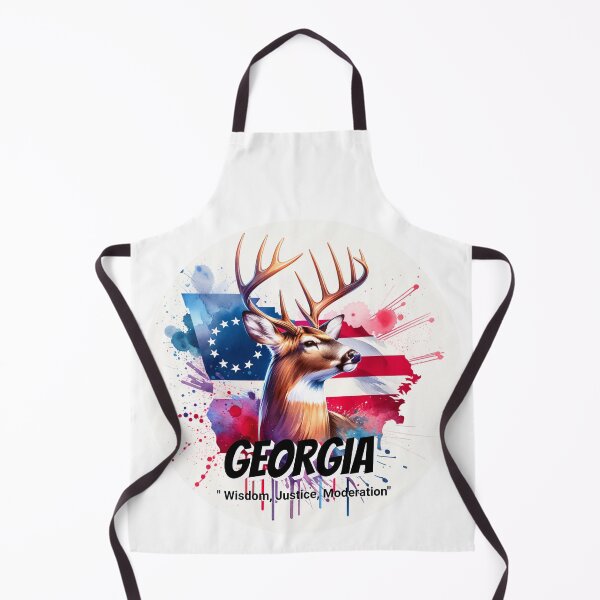 Item preview, Georgia — White-Tailed Deer | State Animal Watercolor Art designed and sold by MTeesGA.