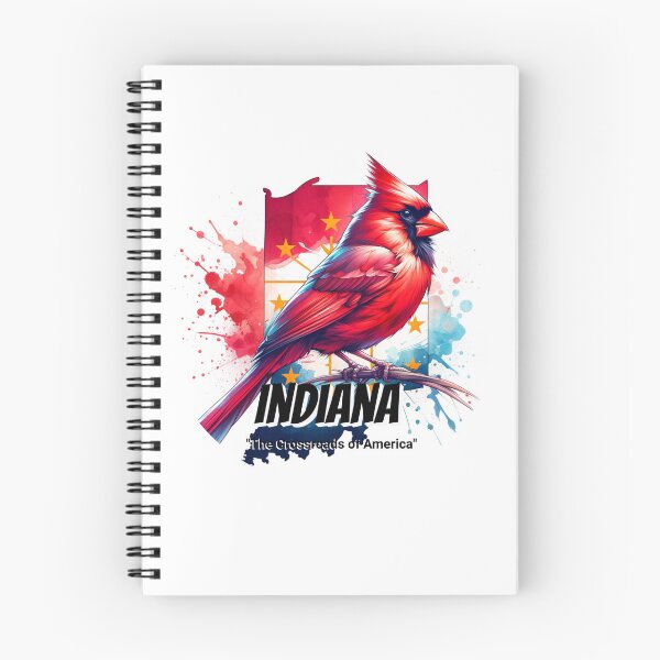 Item preview, Indiana — Northern Cardinal | State Bird Watercolor Art designed and sold by MTeesGA.