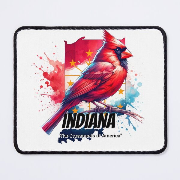 Item preview, Indiana — Northern Cardinal | State Bird Watercolor Art designed and sold by MTeesGA.