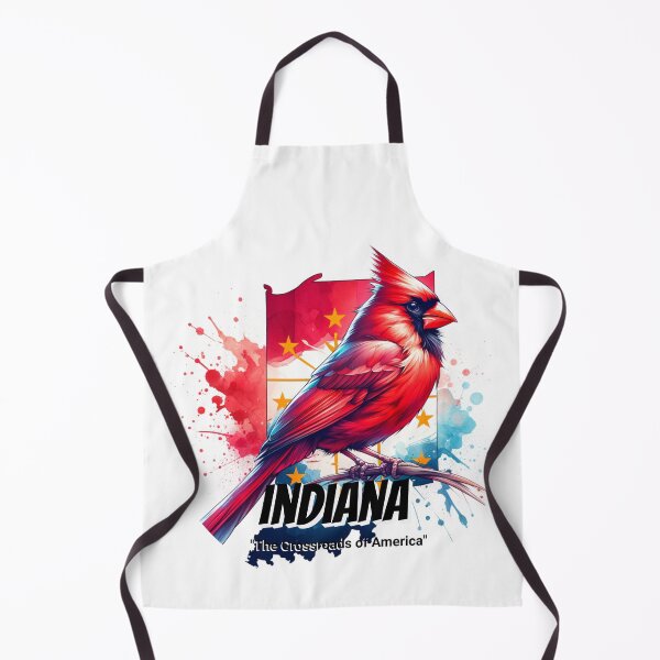 Item preview, Indiana — Northern Cardinal | State Bird Watercolor Art designed and sold by MTeesGA.