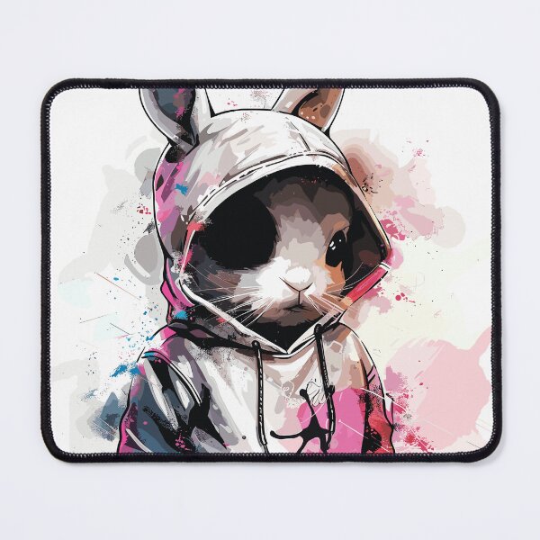 Item preview, bunny design in neon colors and cool position designed and sold by MaveArts.